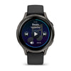 Image of Garmin Venu 4 (41 mm) zwart - Fashion/Sport Hybride Smartwatch - Slate met Zwarte siliconen band
