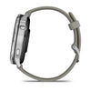 Image of Garmin Venu 4 (45 mm) zwart - Fashion/Sport Hybride Smartwatch - Zilver met zilvergrijze siliconen band