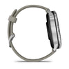 Image of Garmin Venu 4 (45 mm) zwart - Fashion/Sport Hybride Smartwatch - Zilver met zilvergrijze siliconen band