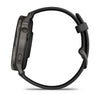 Image of Garmin Venu 4 (45 mm) zwart - Fashion/Sport Hybride Smartwatch - Slate met Zwarte siliconen band