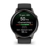 Image of Garmin Venu 4 (45 mm) zwart - Fashion/Sport Hybride Smartwatch - Slate met Zwarte siliconen band