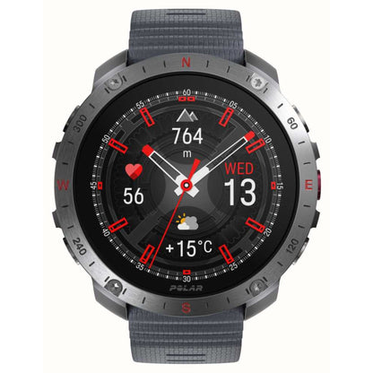 Polar Grit X2 Pro Stone Grey Premium Multisporthorloge S-L - Grijs