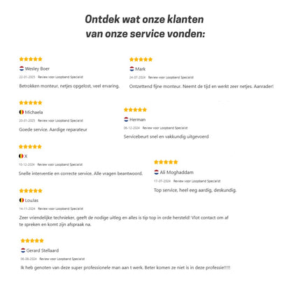 Loopband check-up & onderhoud