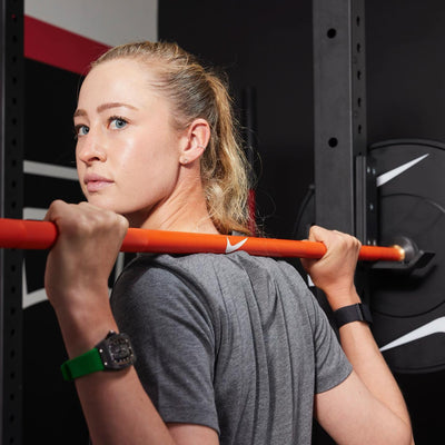 Nike Strength Coated Premium Barbell - 20 kg / Orange Swoosh