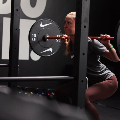 Nike Strength Coated Premium Barbell - 20 kg / Orange Swoosh