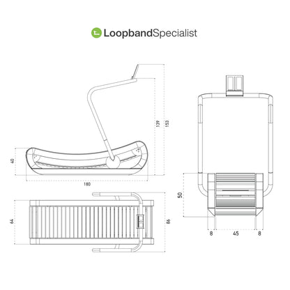NOHRD SprintBok V2 Vintage Oak motorless wooden treadmill - Stained oak - free installation