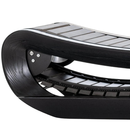 NOHRD SprintBok Pro Zwart motorloze houten loopband - Gebeitst eikenhout - gratis installatie