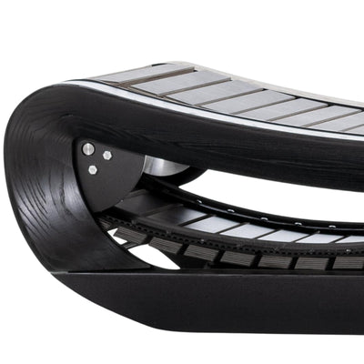 NOHRD SprintBok V2 Zwart motorloze houten loopband - Gebeitst eikenhout - gratis installatie