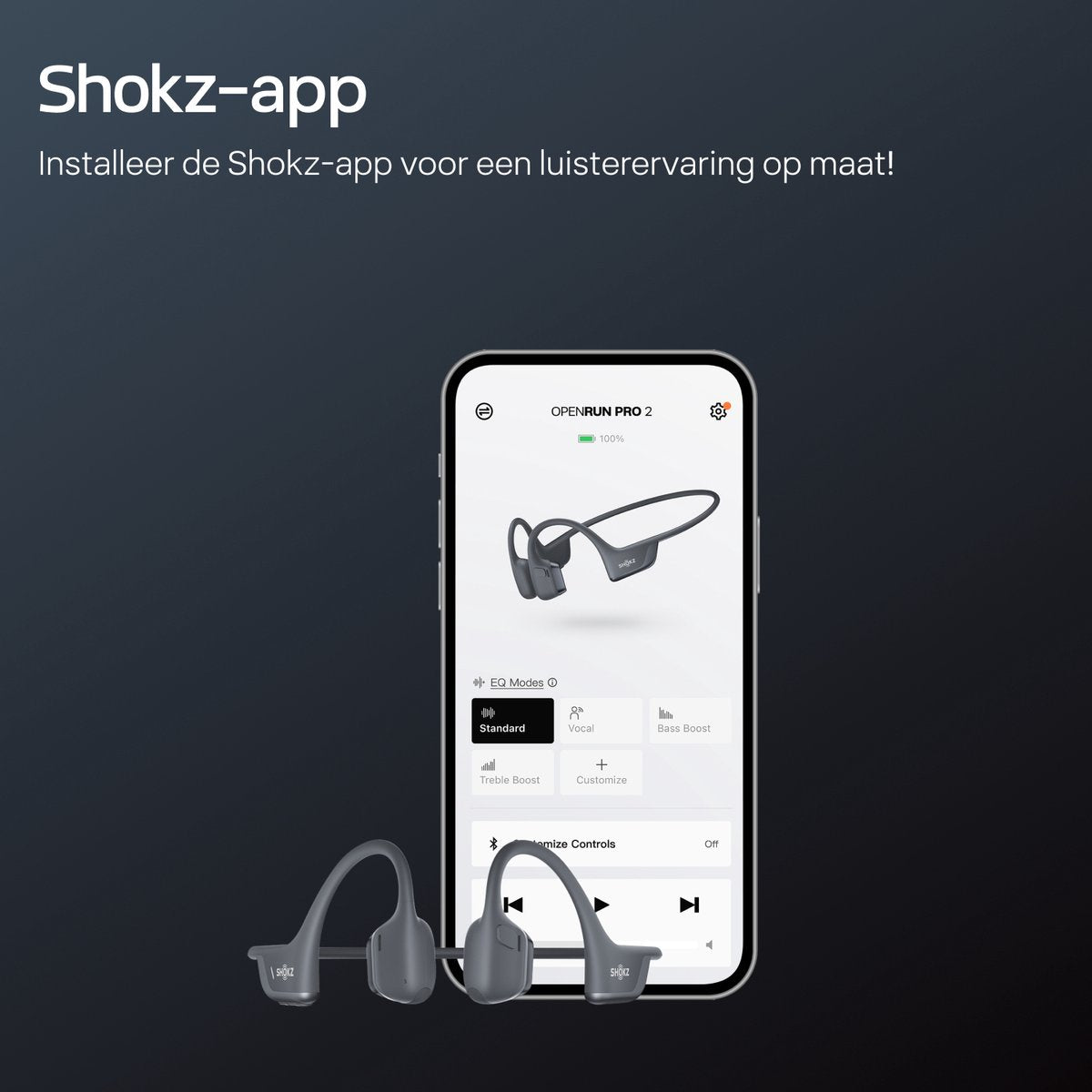 Shokz OpenRun Pro 2 Black Mini - Draadloze in-ear sportkoptelefoon
