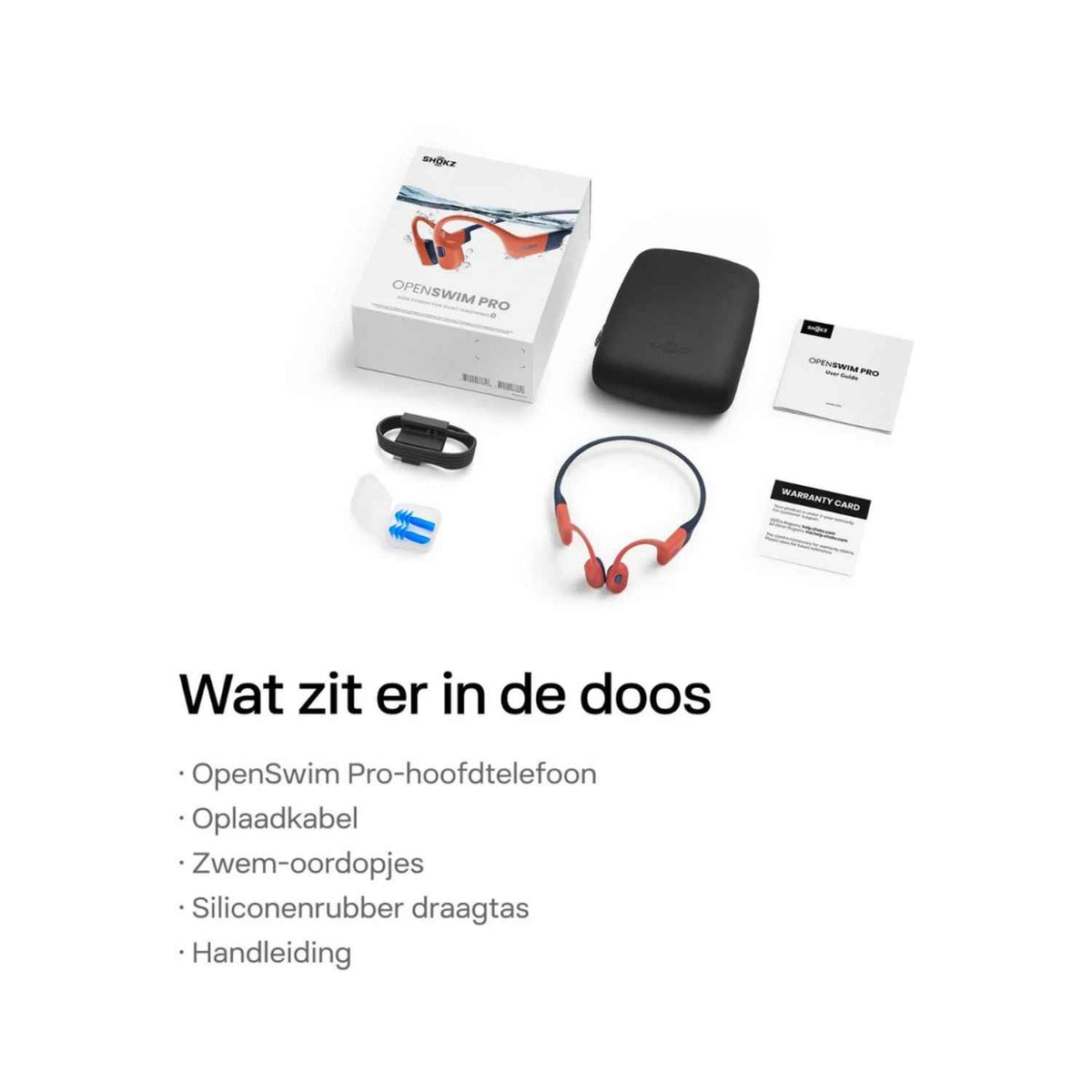 Shokz OpenSwim Pro 2 USB-C - Draadloze in-ear sportkoptelefoon