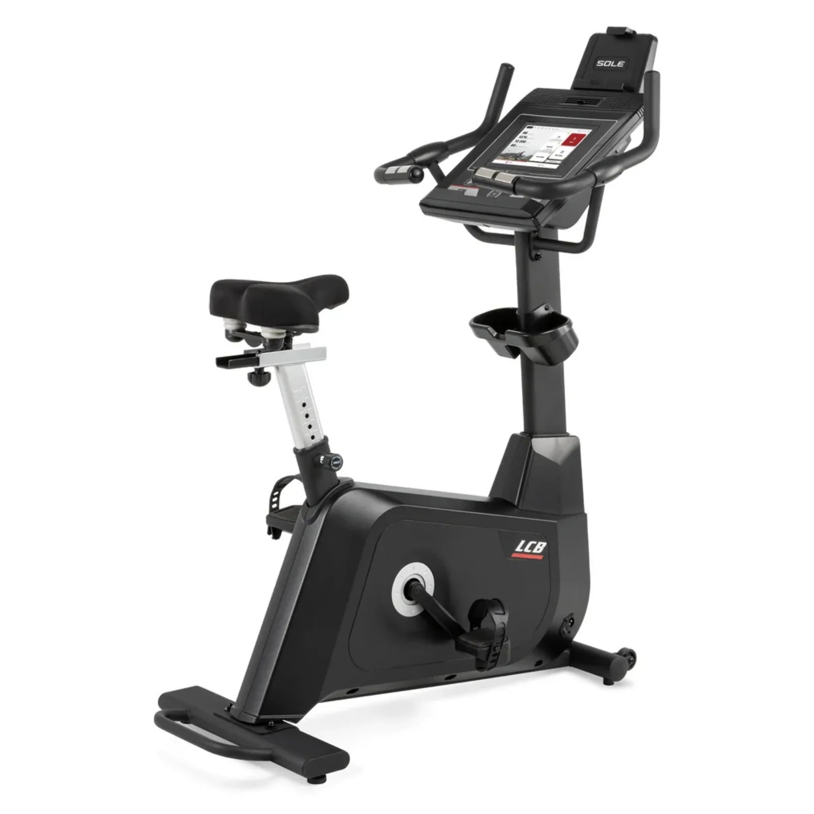 Sole Fitness LCB upright bike / hometrainer met touchscreen entertainment scherm