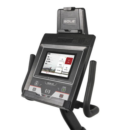 Sole Fitness LCR recumbent bike ligfiets - touchscreen entertainment scherm