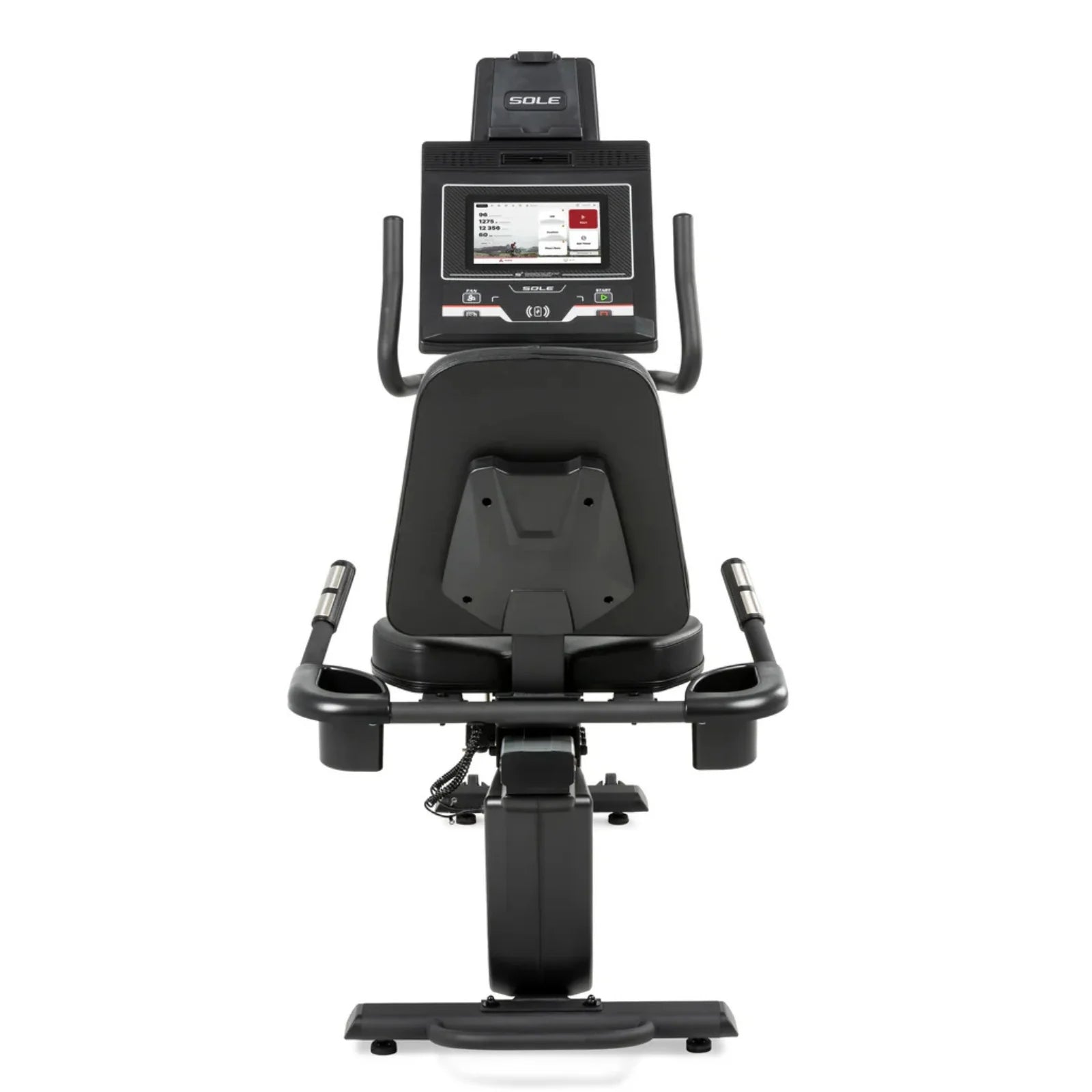 Sole Fitness LCR recumbent bike ligfiets - touchscreen entertainment scherm