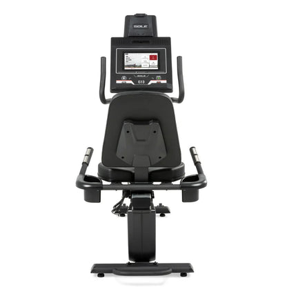 Sole Fitness LCR recumbent bike ligfiets - touchscreen entertainment scherm