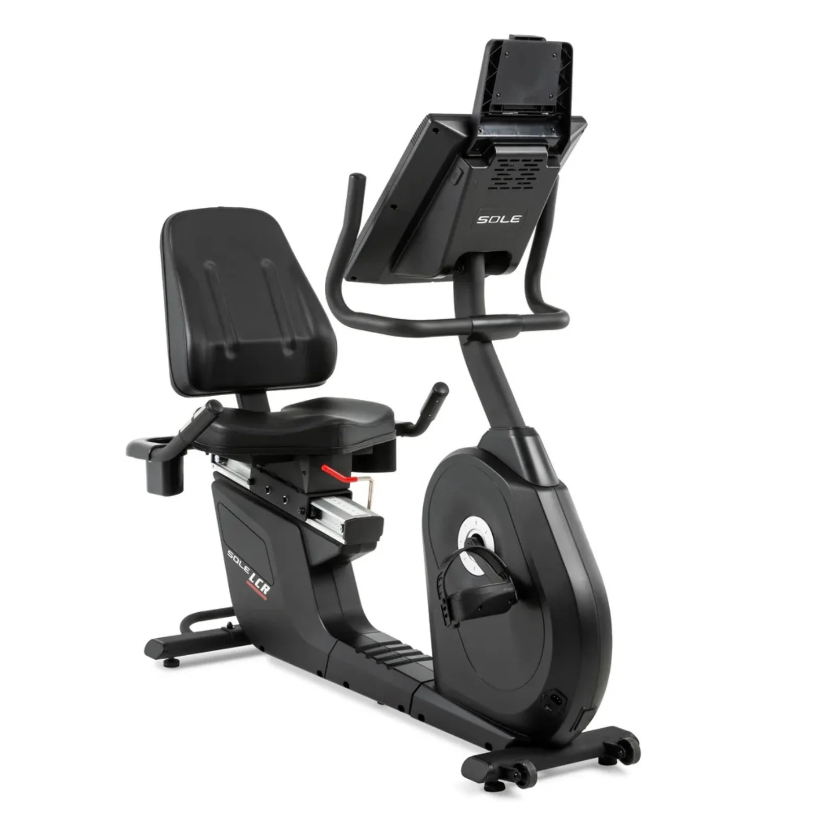 Sole Fitness LCR recumbent bike ligfiets - touchscreen entertainment scherm