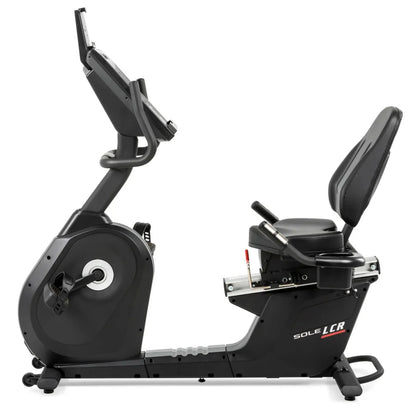 Sole Fitness LCR recumbent bike ligfiets - touchscreen entertainment scherm