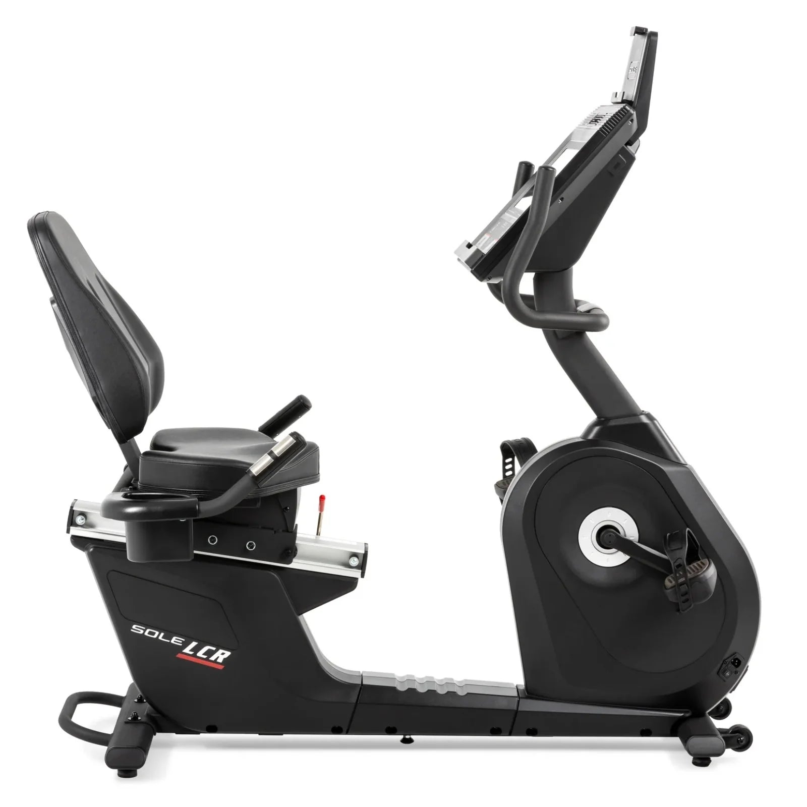 Sole Fitness LCR recumbent bike ligfiets - touchscreen entertainment scherm