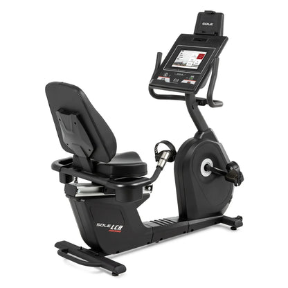 Sole Fitness LCR recumbent bike ligfiets - touchscreen entertainment scherm