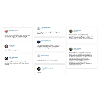 Sportreact Starter Kit - Complete reactive agility system - interactive sensor system for reaction time and timing for sports, rehabilitation &amp; (physio)therapy