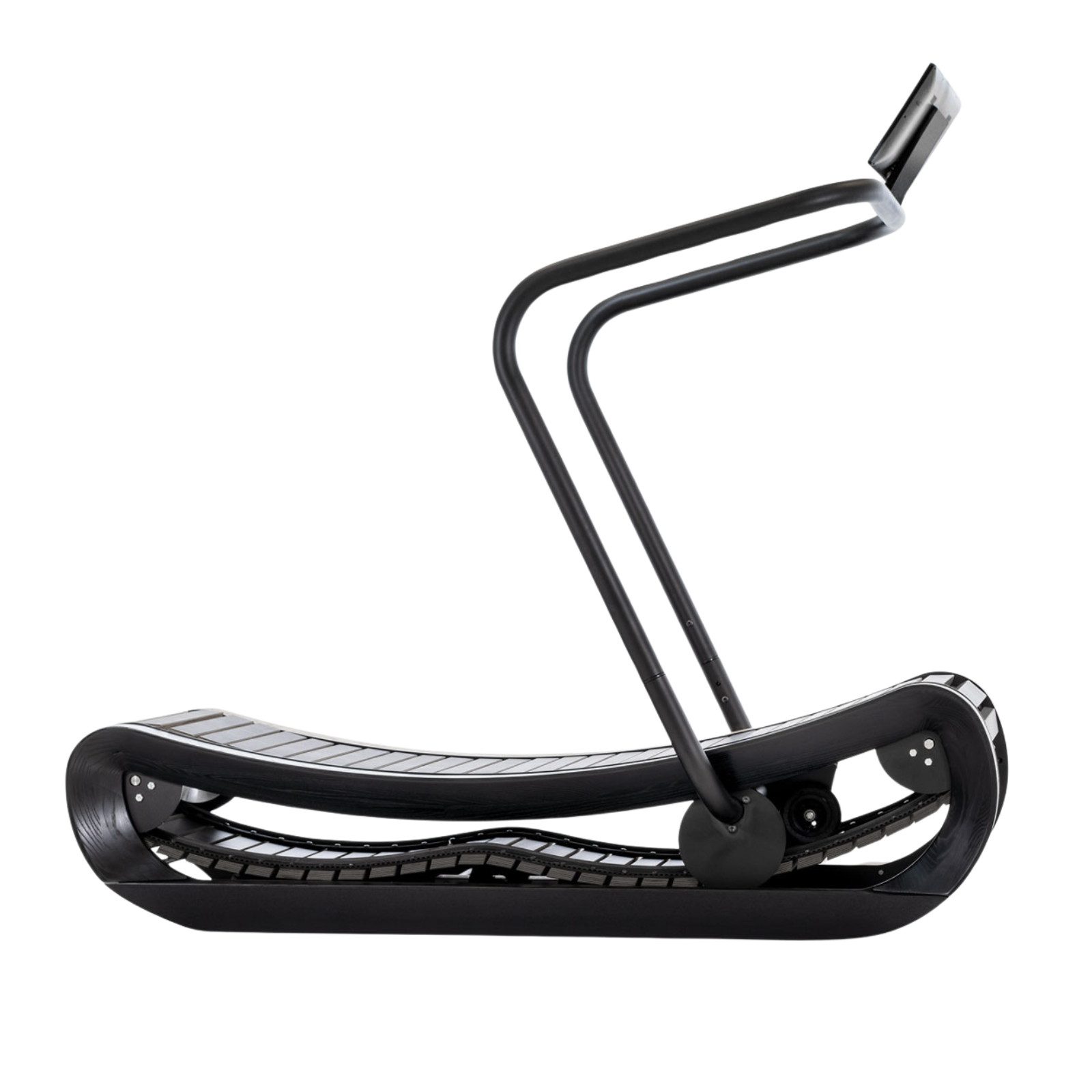 NOHRD SprintBok Pro Zwart motorloze houten loopband - Gebeitst eikenhout - gratis installatie