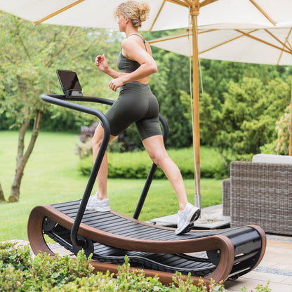 NOHRD SprintBok V2 Walnoot motorloze houten loopband - Notenhout - gratis installatie