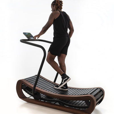 NOHRD SprintBok V2 Walnoot motorloze houten loopband - Notenhout - gratis installatie