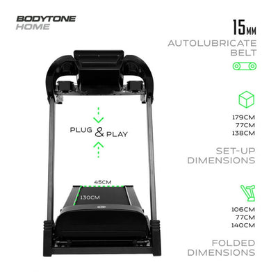 Bodytone DT17+ Loopband - Inklapbaar